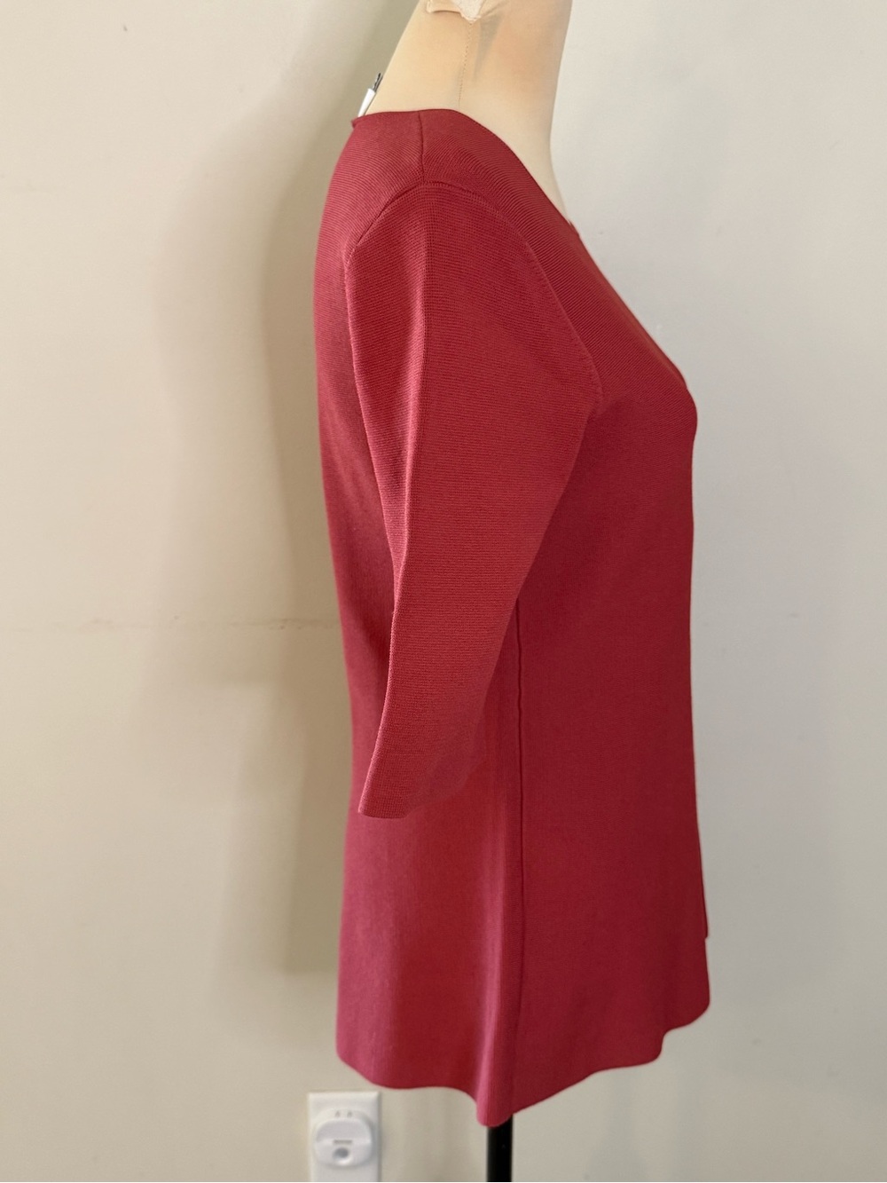 Witchery rust colored fit & flare retro top SZ SM - Picture 2 of 13